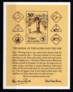 Tristan Da Cunha 1982 75th Anniv. of Boy Scout Movement, Minisheet [Mint]