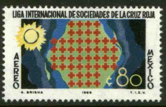 MEXICO C370, 50th Anniv League of Red Cross Societies. MINT, NH. F-VF.