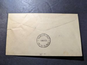 1947 Western Samoa Airmail Cover Apia to Suva Fiji