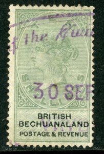 Bechuanaland  1888 British Colony QV 10' Green SG #19 Mint A845