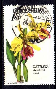 Colombia - #C489 Flowers  - Used