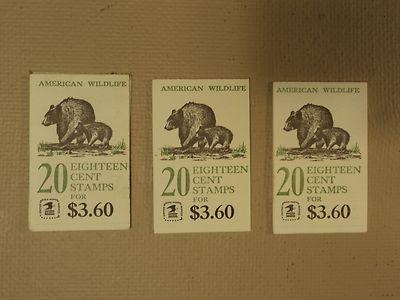 USPS Scott 1880-89 18c Lot Of 3 Books American Wildlife 5...