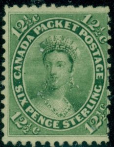 CANADA SCOTT # 18 UNUSED, NO GUM, VERY GOOD-FINE, GREAT COLOR, GREAT PRICE! (SP)