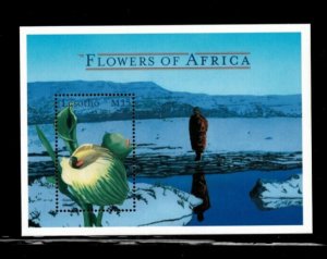 Lesotho 2000 - Flowers of Africa  - Souvenir Stamp Sheet - Scott #1239 - MNH