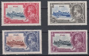 1935 FIJI KGV SILVER JUBILEE ISSUE (SG# 242-245) MH VF