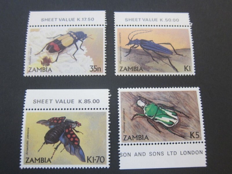 Zambia 1986 Sc 339-42 set MNH