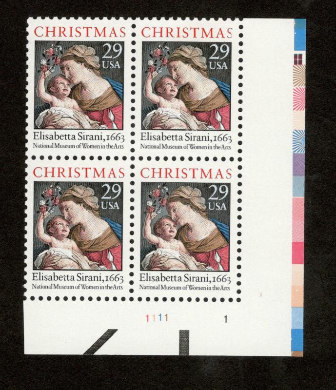 2871 Madonna & Child Plate Block (Dull Gum) Mint/nh Free Shipping