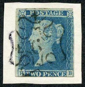 1841 2d Blue (HB) 6 in Cross Does NOT belong to the piece