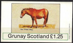 {G053} Grunay Scotland Horses Pony S/S 1.25£ MNH Cinderella !!