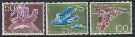 French Polynesia 1975 SC C112-C114 MNH Set