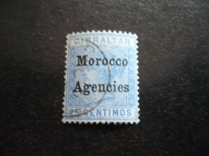 Stamps - British Offices in Morocco - Scott# 4 - Used Part Set of 1 Stamp