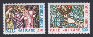 Vatican Feast of All Saints 2v 1980 MNH SC#679-680 SG#753-754