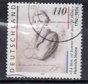 Germany 1997 Sc#1984 Heinrich Heine (1797-1856), poet and publicist Used