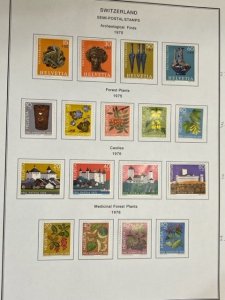 Switzerland collection semi-postals 1970-1979 mostly MH