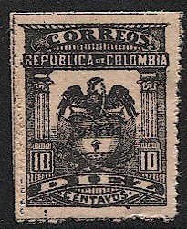 COLOMBIA 1903 Sc 269a  10c Mint LH VF - Eagle / Bird