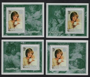 Cook Is. Birth of Prince William Rubens Christmas 4 MSs 1982 MNH SC#693