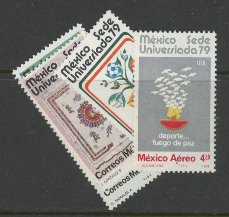 Mexico 1178-80 C606-7 ** mint NH (2301A 2)