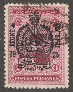 Persia, Middle east, stamp, Scott#704,  used, hinged,  2ch, 1925