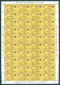 Denmark. 1971-72 Sheet Mnh.Unfold.Scouts. Silkeborg. Sct. George Guild Denmark.