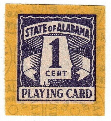 (I.B) US State Revenue : Playing Card Tax 1c (Alabama)