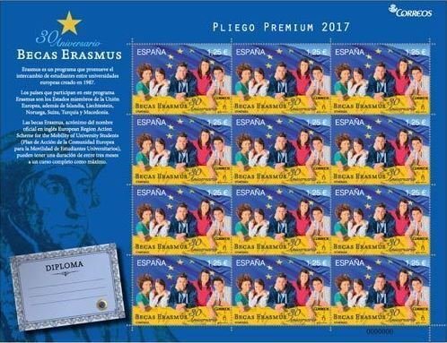 ESPAÑA SPAIN 2017 ERASMUS STUDENTS PREMIUN PANE N-54