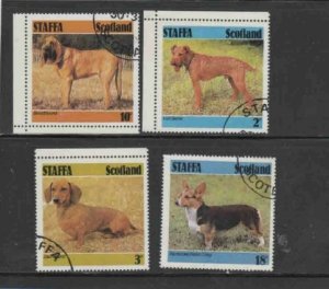 STAFFA 1978 DOGS MINT VF NH O.G CTO (ST4)