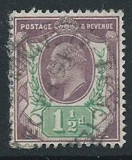 GB Edward VII SG 221 Used  Shade