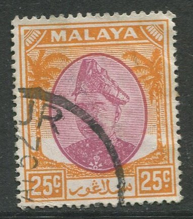 STAMP STATION PERTH Selangor #89 Sultan Hisam-ud-Din Alam Shah Used 1949