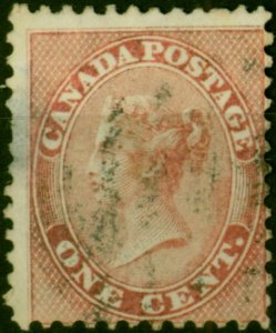 Canada 1859 1c Rose-Red SG29 Good Used