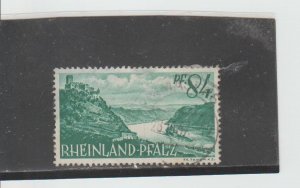 Germany  Scott#  6N14  Used  (1947 Rhine Palatinate)