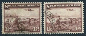 South West Africa 110 ab,used.Michel 180-181. Mail transport,1936.
