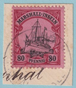MARSHALL ISLANDS 21  USED ON PIECE - NO FAULTS VERY FINE! - JQI