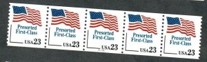 #2605 Flag Presort #A111 MNH plate number coil PNC5