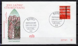 Germany, Scott cat. 849. Choir issue. First day cover. ^