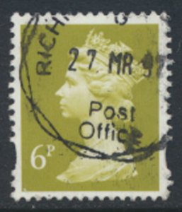 GB  Machin 6p Y1961  2 Phosphor Bands 1993 Used  SC# MH204 see details scan