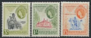 Basutoland / Lesotho  SG 55 / 57 Mint set - light hinge trace  - National Cou...