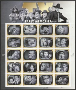 MALACK 4414 44c Early TV Memories Full Sheet, VF OG NH sheet4414