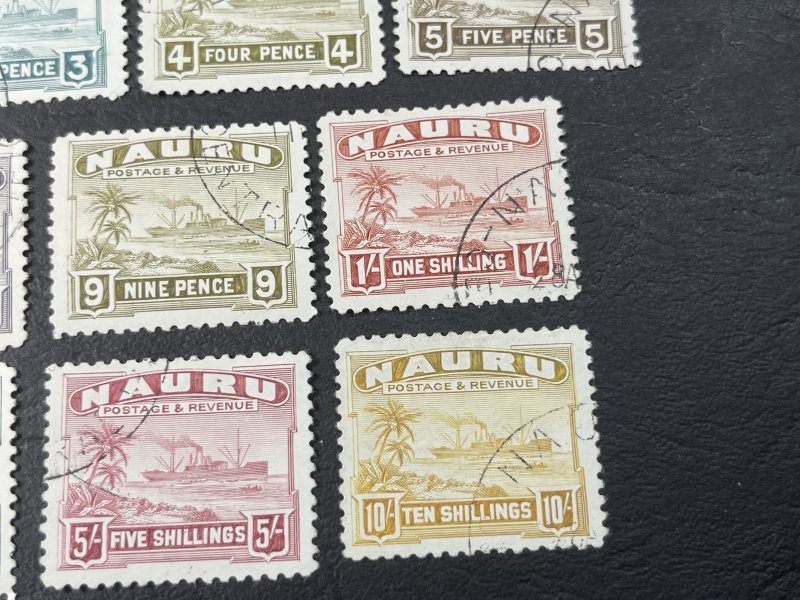 NAURU # 17-30-USED-----COMPLETE SET------1924-47