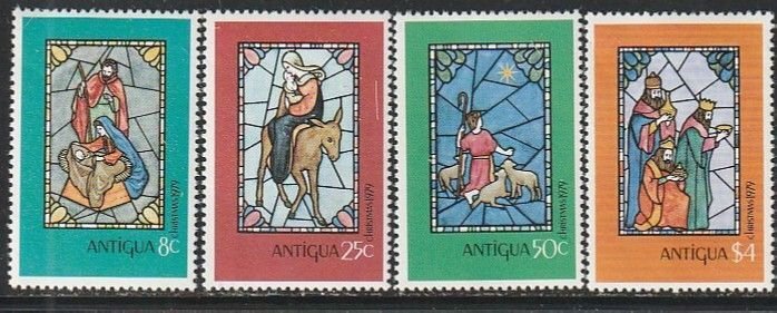 1979 Antigua - Sc 552-5 - MNH VF - 4 single - Christmas