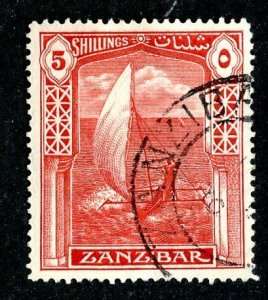 1936 Zanzibar Sc.#211 used cv $8  (423 BCXX )