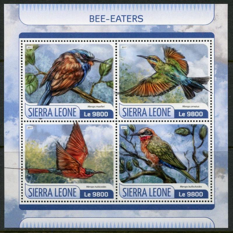 SIERRA LEONE  2017  BEE-EASTERS  SHEET MINT NEVER HINGED