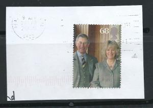 GB  QE II  from SG MS 2531 68p First Day postmark VFU on ...