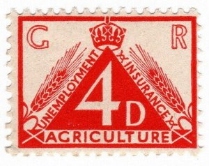 (I.B) George V Revenue : Agricultural Unemployment 4d