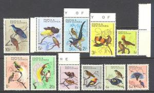 PAPUA NEW GUINEA Sc# 188 - 198 MNH FVF Set of 11 Birds