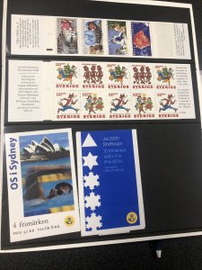 SWEDEN 2000 OFFICIAL BOOKLET YEAR SET Unused Mint Never Hinged.