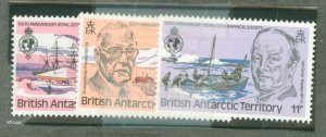 British Antarctic Territory #77/78/80V  Single