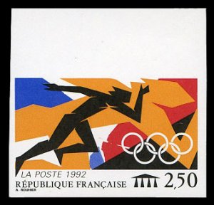 France, 1950-Present #2284 (YT 2745) Cat€42, 1992 Summer Olympics, imperf. ...