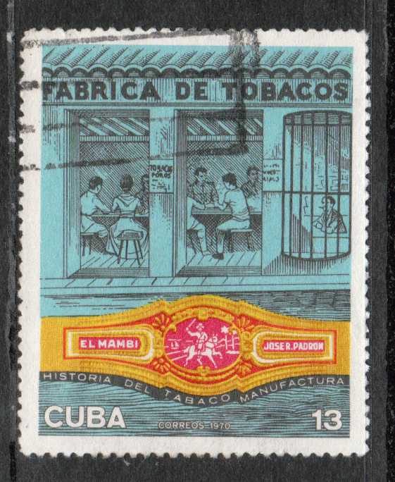 Cuba # 1535 - VG - Cuban Cigar Industry - Factory - El Mambi Band