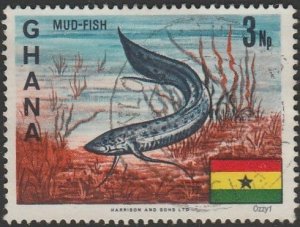 Ghana #290 3np Mud Fish USED-VF-NH.