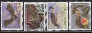 Zambia 466-69 Bats Mint NH